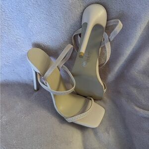 Elegant Cream Stiletto Heels